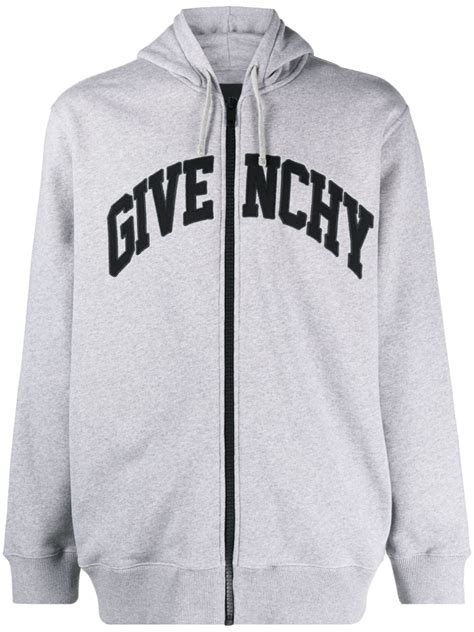 givenchy zip up logo strip|givenchy sweatshirt fleece.